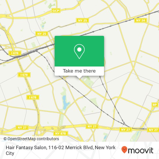 Mapa de Hair Fantasy Salon, 116-02 Merrick Blvd