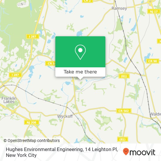 Mapa de Hughes Environmental Engineering, 14 Leighton Pl