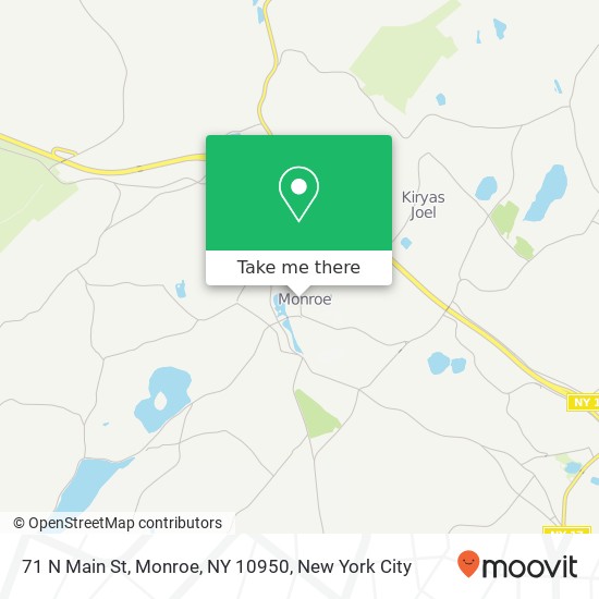71 N Main St, Monroe, NY 10950 map