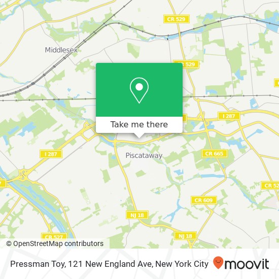 Mapa de Pressman Toy, 121 New England Ave