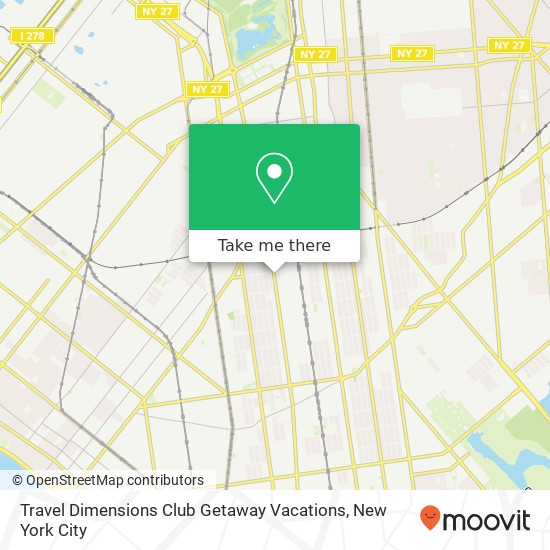 Mapa de Travel Dimensions Club Getaway Vacations