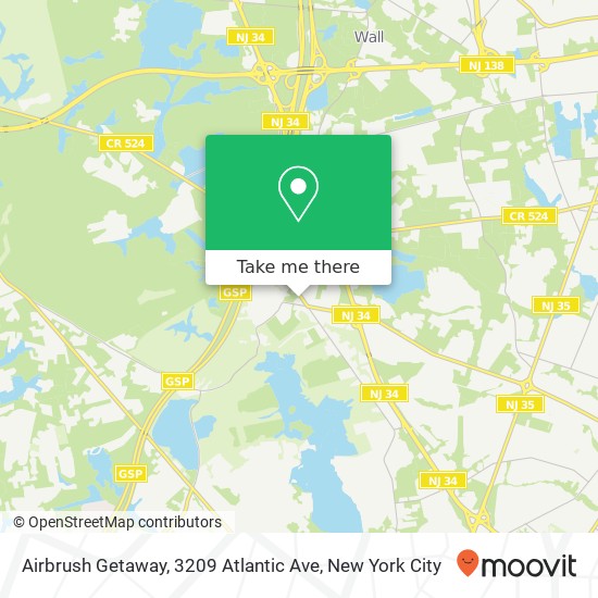Airbrush Getaway, 3209 Atlantic Ave map
