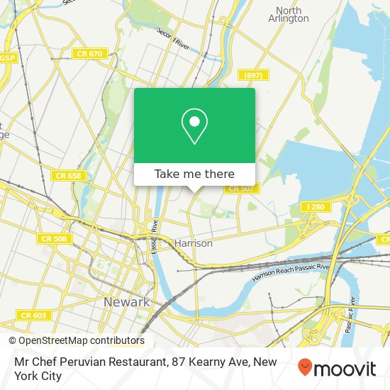 Mr Chef Peruvian Restaurant, 87 Kearny Ave map