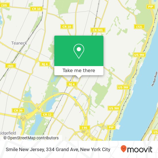 Mapa de Smile New Jersey, 334 Grand Ave