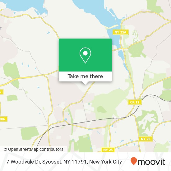 Mapa de 7 Woodvale Dr, Syosset, NY 11791