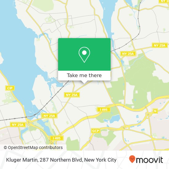 Kluger Martin, 287 Northern Blvd map