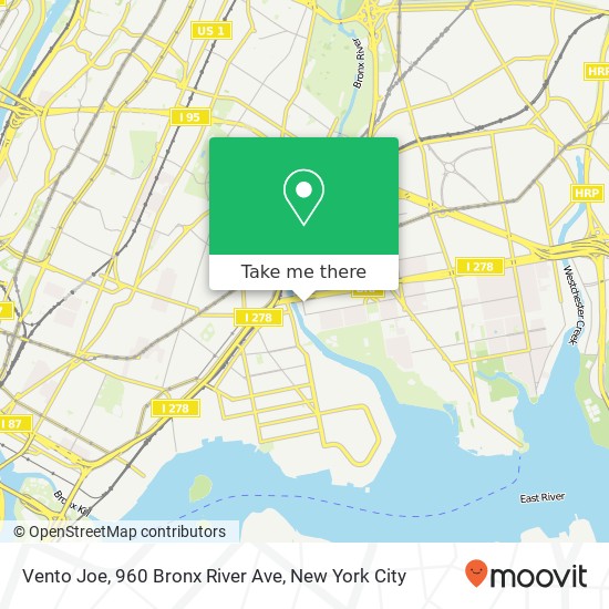 Vento Joe, 960 Bronx River Ave map