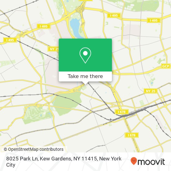 8025 Park Ln, Kew Gardens, NY 11415 map