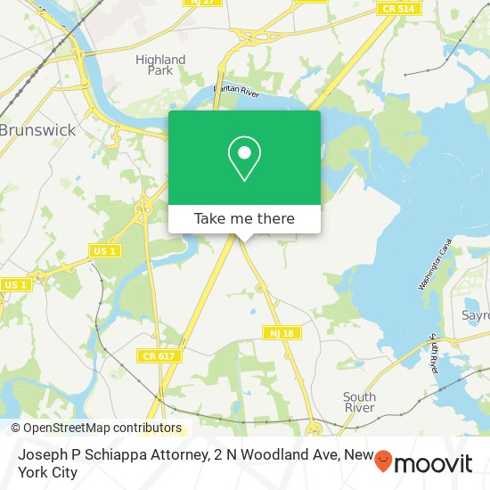 Joseph P Schiappa Attorney, 2 N Woodland Ave map