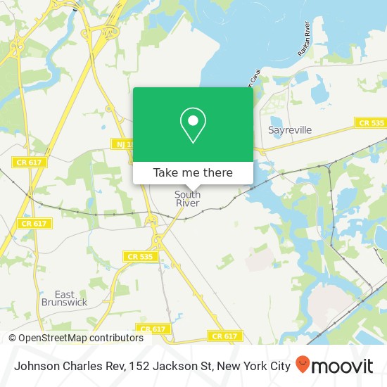 Mapa de Johnson Charles Rev, 152 Jackson St