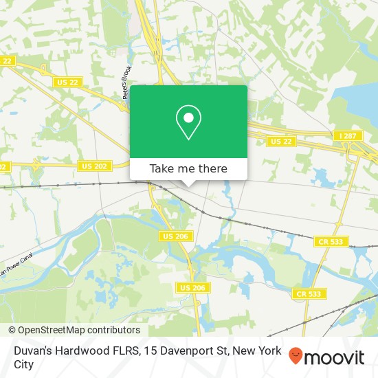 Duvan's Hardwood FLRS, 15 Davenport St map