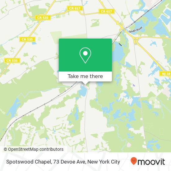 Spotswood Chapel, 73 Devoe Ave map