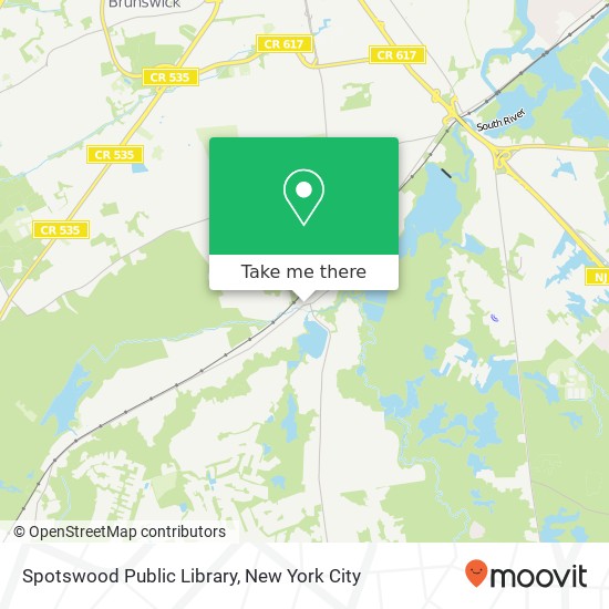 Spotswood Public Library map