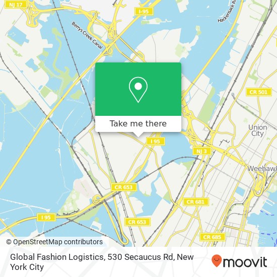 Global Fashion Logistics, 530 Secaucus Rd map