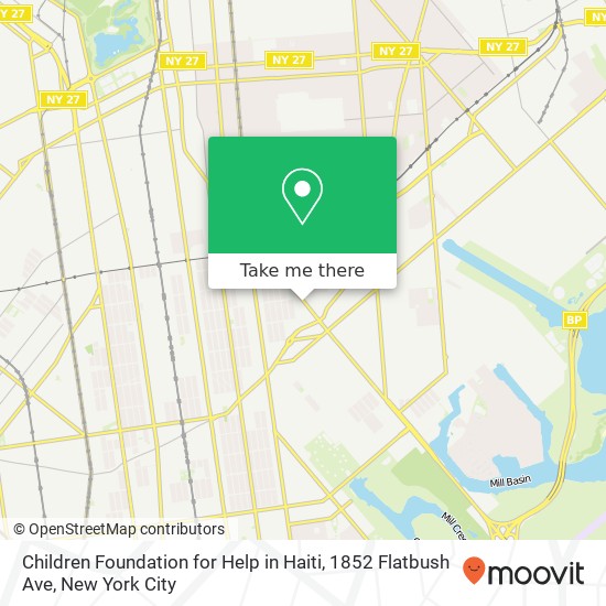 Mapa de Children Foundation for Help in Haiti, 1852 Flatbush Ave