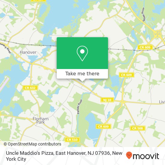 Uncle Maddio's Pizza, East Hanover, NJ 07936 map