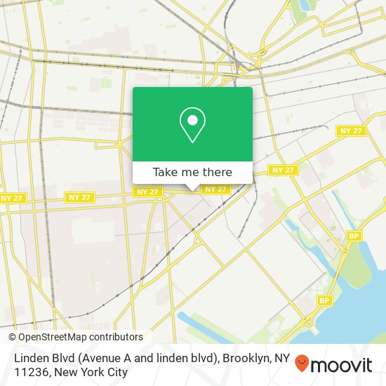 Linden Blvd (Avenue A and linden blvd), Brooklyn, NY 11236 map