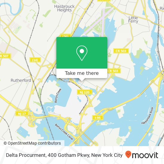 Mapa de Delta Procurment, 400 Gotham Pkwy