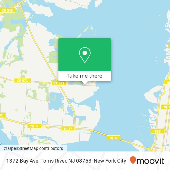 1372 Bay Ave, Toms River, NJ 08753 map