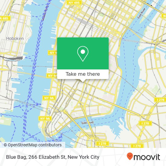 Mapa de Blue Bag, 266 Elizabeth St
