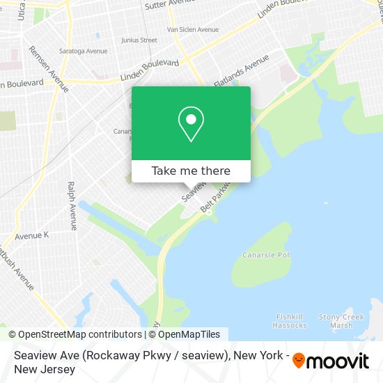 Mapa de Seaview Ave (Rockaway Pkwy / seaview)