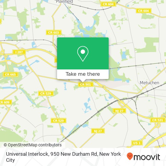 Mapa de Universal Interlock, 950 New Durham Rd
