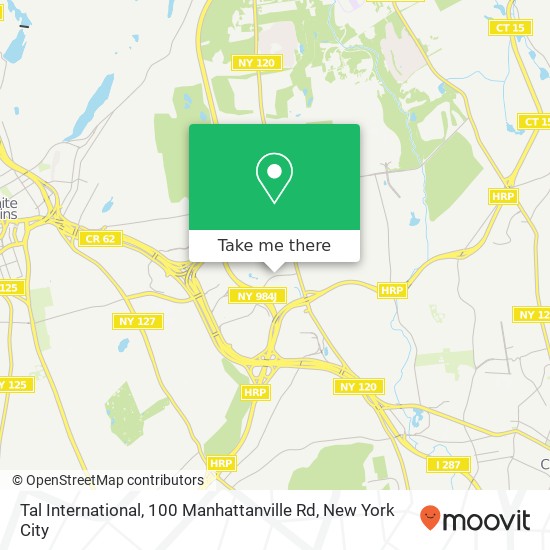 Mapa de Tal International, 100 Manhattanville Rd