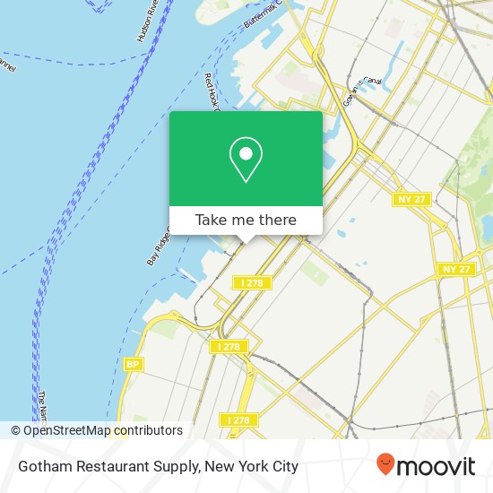 Mapa de Gotham Restaurant Supply