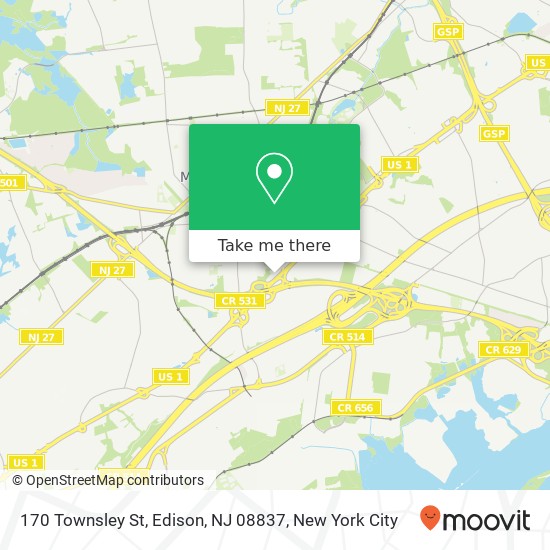 170 Townsley St, Edison, NJ 08837 map
