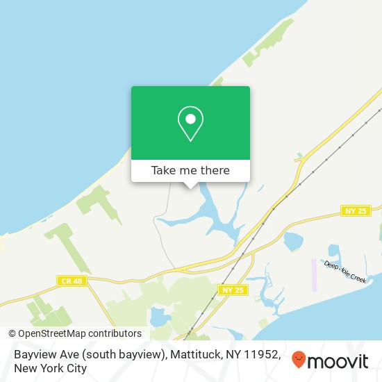 Bayview Ave (south bayview), Mattituck, NY 11952 map