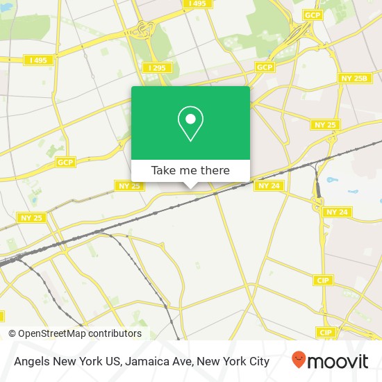 Angels New York US, Jamaica Ave map