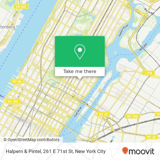 Halpern & Pintel, 261 E 71st St map