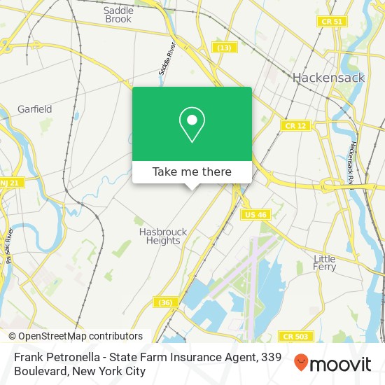 Mapa de Frank Petronella - State Farm Insurance Agent, 339 Boulevard