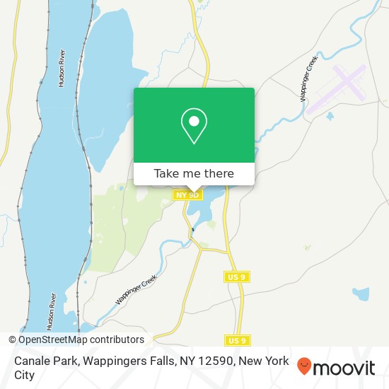 Mapa de Canale Park, Wappingers Falls, NY 12590