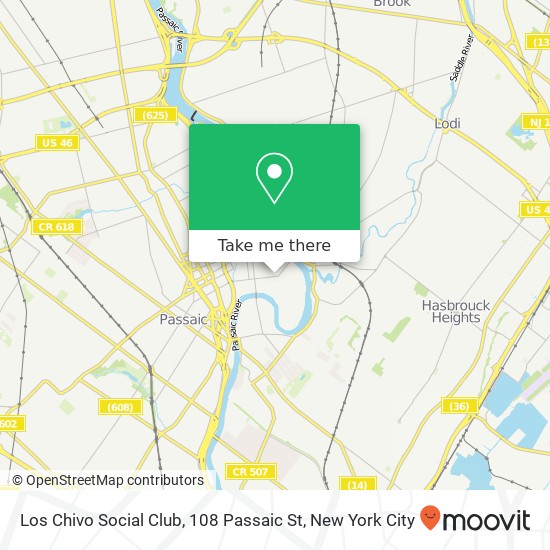 Los Chivo Social Club, 108 Passaic St map