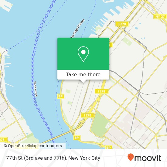 77th St (3rd ave and 77th), Brooklyn, NY 11209 map