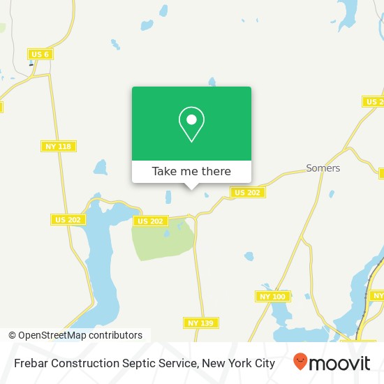 Frebar Construction Septic Service map