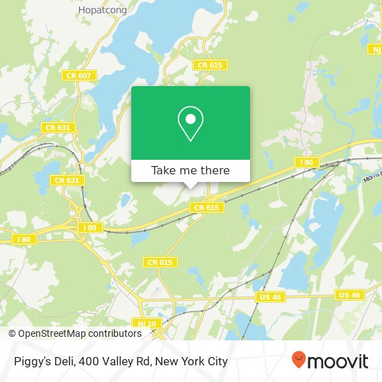 Piggy's Deli, 400 Valley Rd map