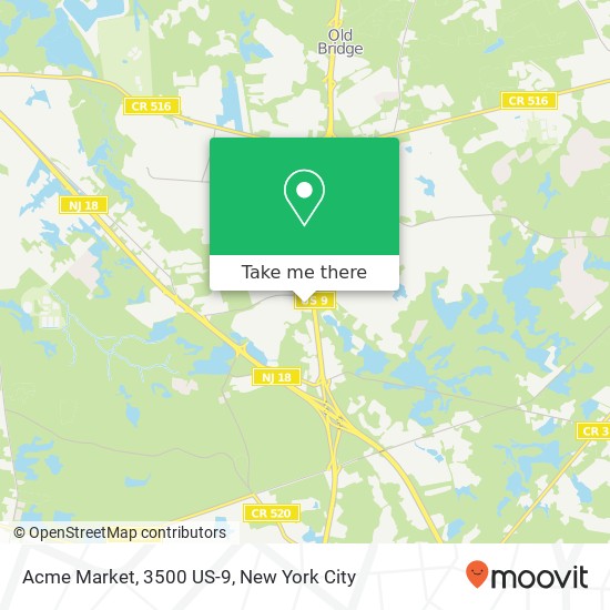 Mapa de Acme Market, 3500 US-9