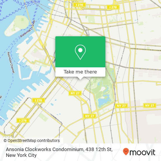 Mapa de Ansonia Clockworks Condominium, 438 12th St