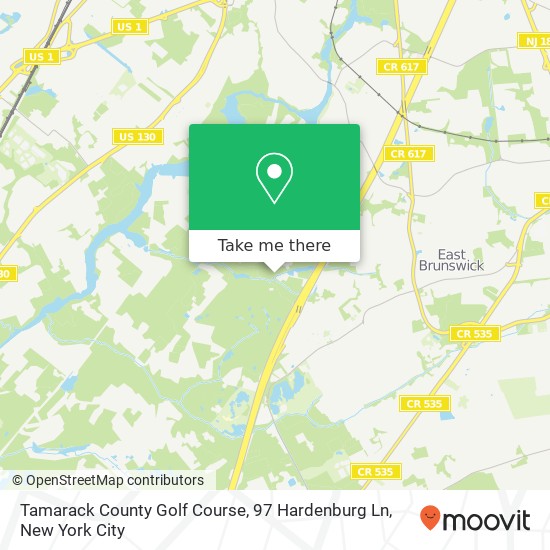 Mapa de Tamarack County Golf Course, 97 Hardenburg Ln