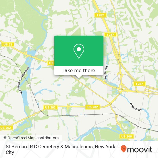 Mapa de St Bernard R C Cemetery & Mausoleums