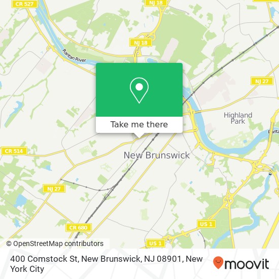 400 Comstock St, New Brunswick, NJ 08901 map
