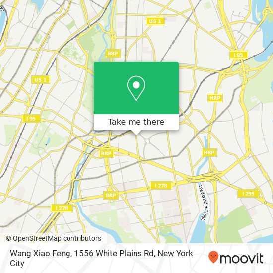 Mapa de Wang Xiao Feng, 1556 White Plains Rd