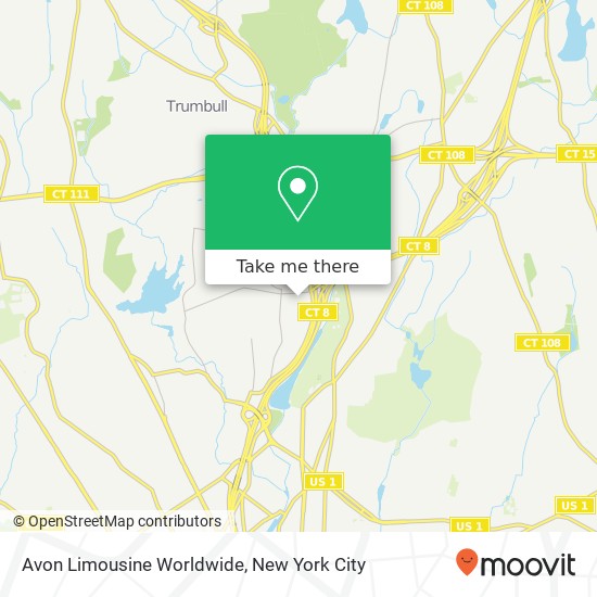 Avon Limousine Worldwide map