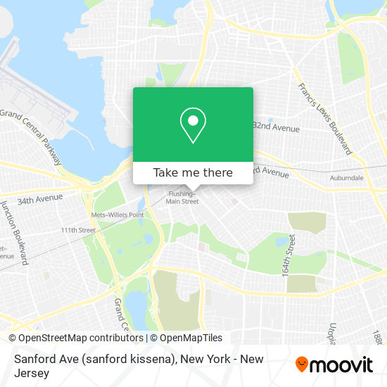 Sanford Ave (sanford kissena) map