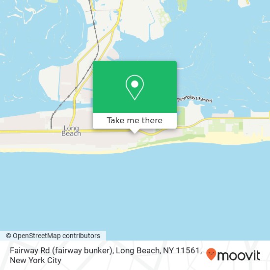 Mapa de Fairway Rd (fairway bunker), Long Beach, NY 11561