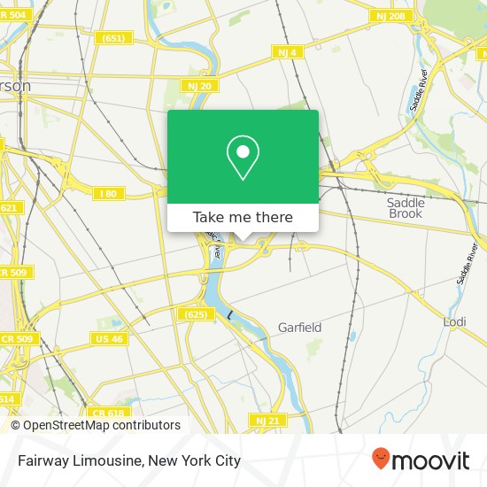 Mapa de Fairway Limousine