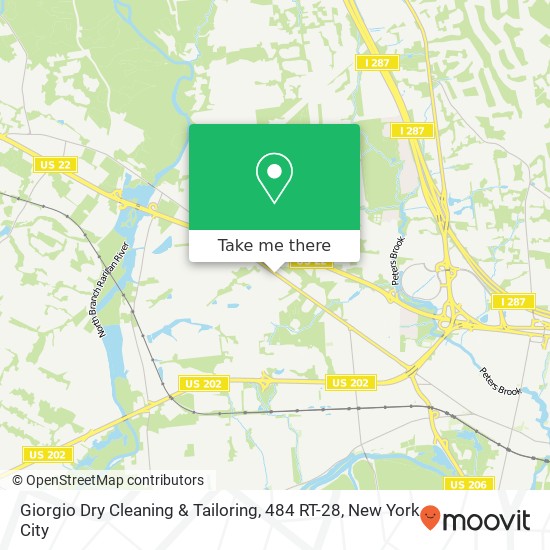 Mapa de Giorgio Dry Cleaning & Tailoring, 484 RT-28