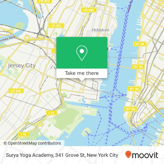 Surya Yoga Academy, 341 Grove St map